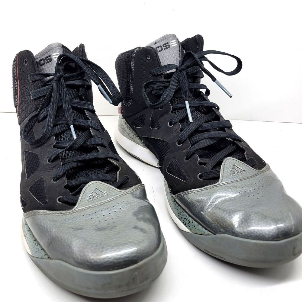 Adidas G48886 AdiZero Derrick Rose "Playoffs" Black Gray Red Size US 14.5 EU 50